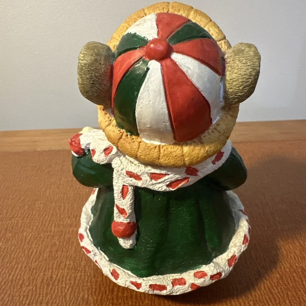 Christmas mouse brown green red white‎ paint brush 5